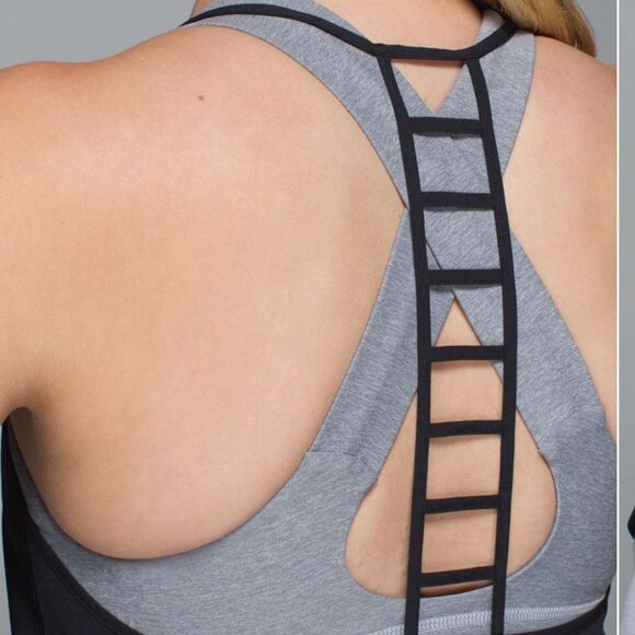 New LULULEMON Breezy Singlet Floral Sport Black 8 - Picture 7 of 9